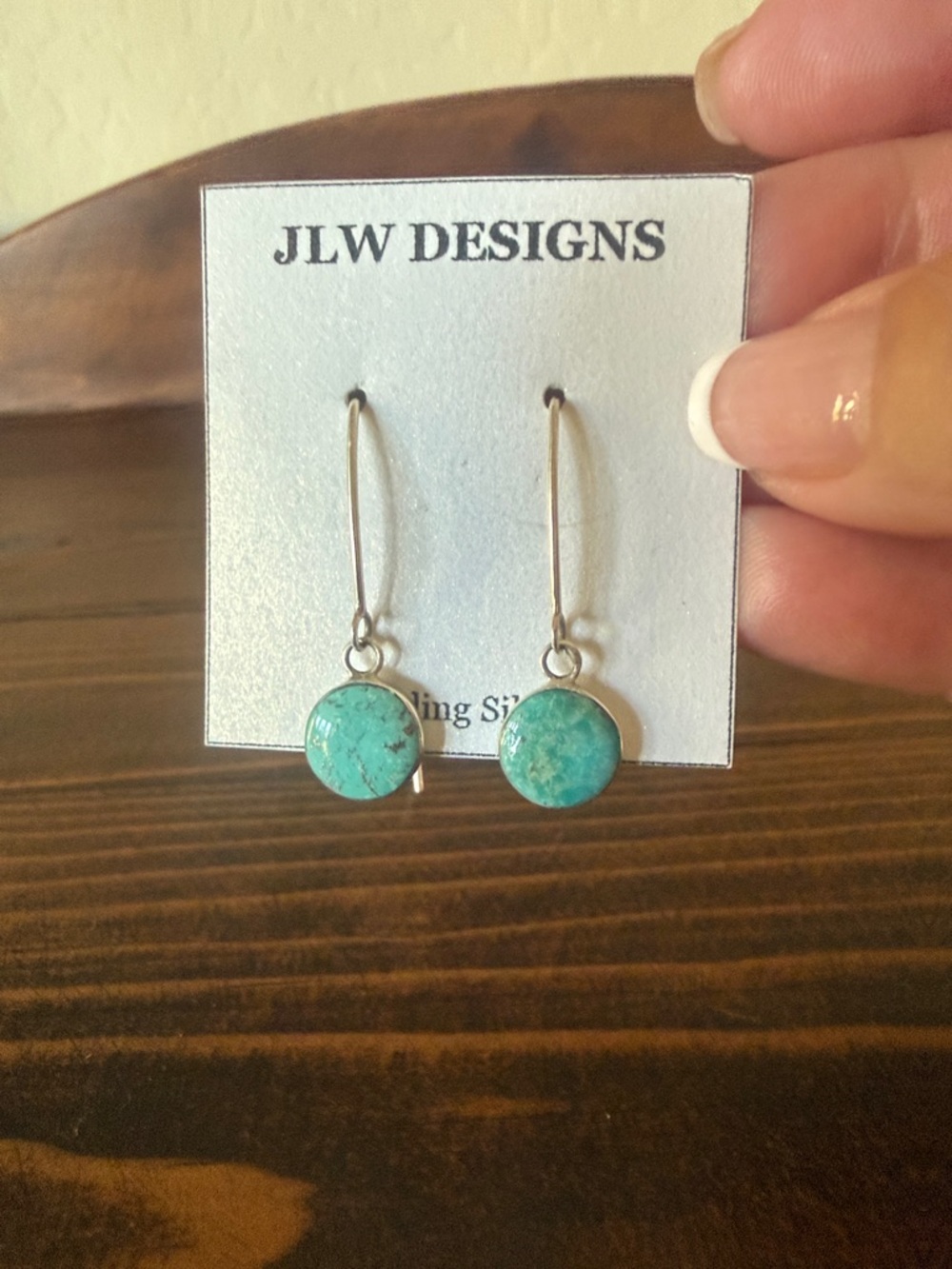 Turquoise Sterling Silver Drop Earrings